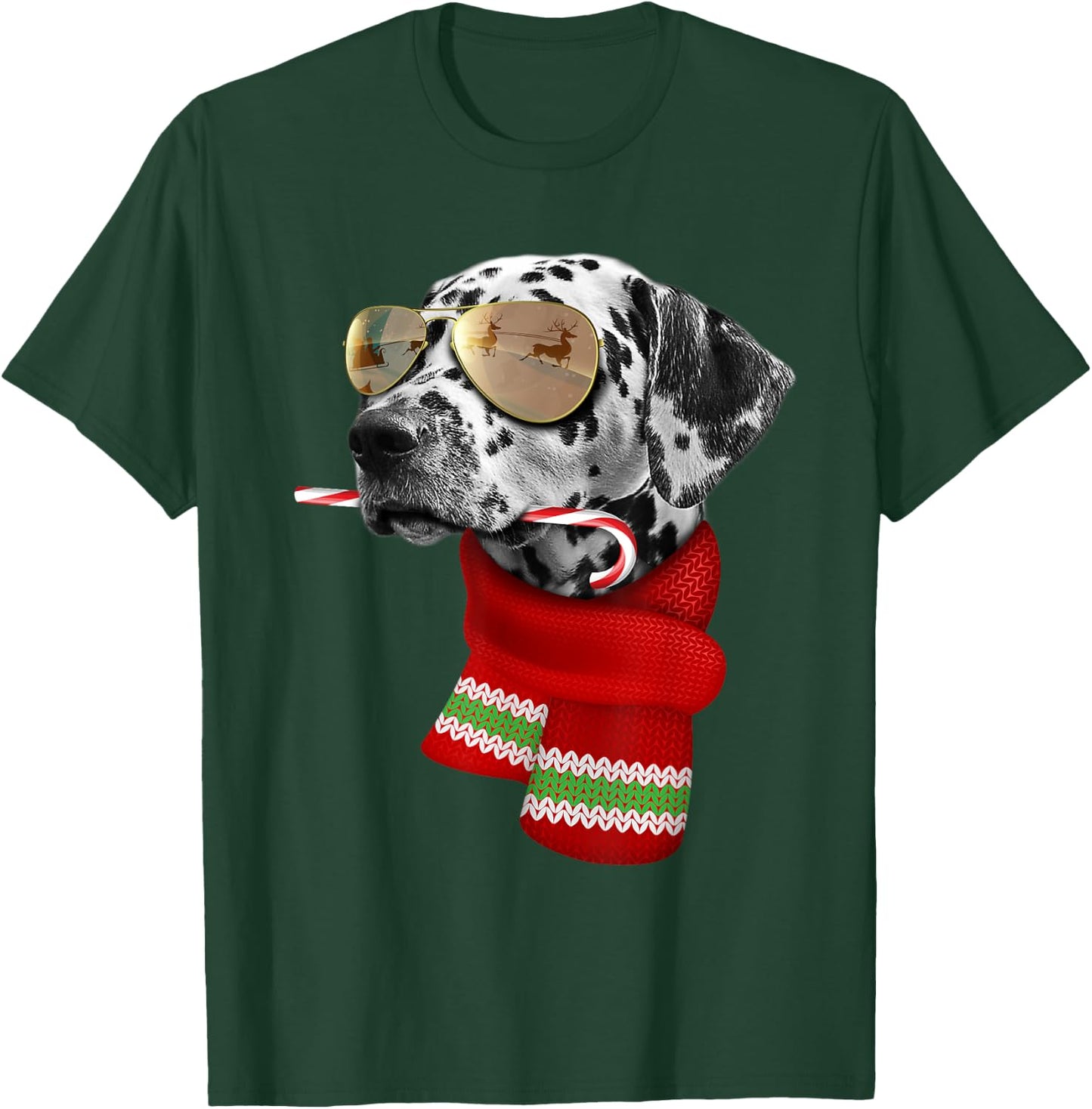 Dalmatian shirt Cute Christmas Gift Dog Lovers Sunglasses T-Shirt - T-Shirt | Forest