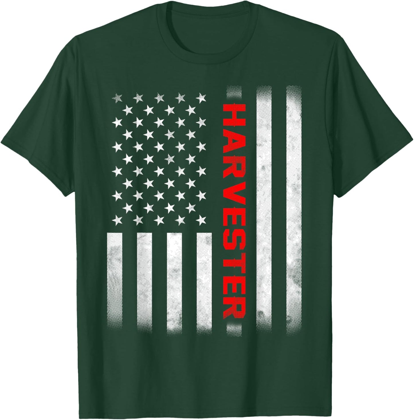 Harvester Shirt US Flag T-Shirt - T-Shirt | Forest