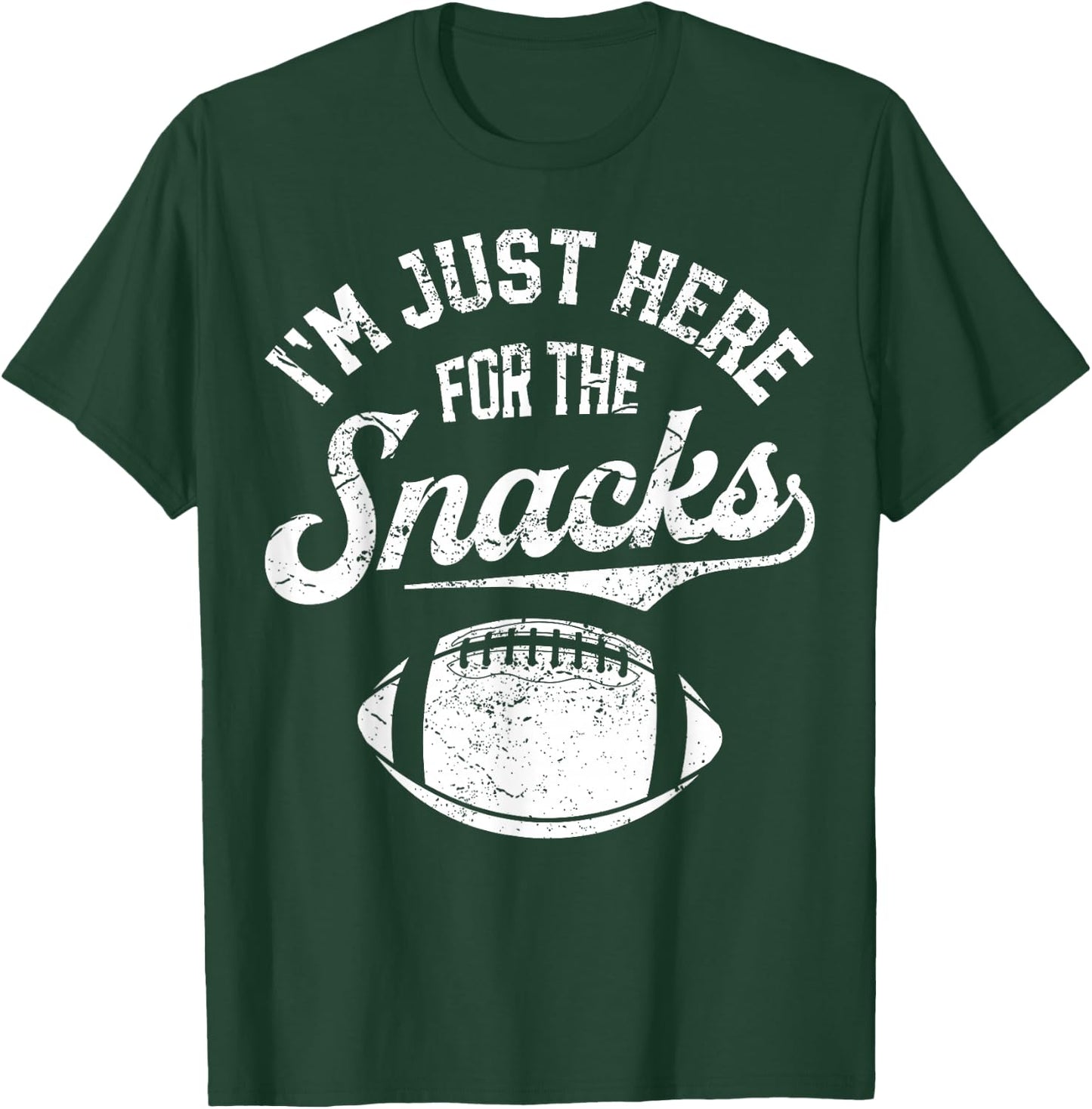 I'm Just Here For The Snacks Funny Fantasy Football League T-Shirt - T-Shirt | Forest