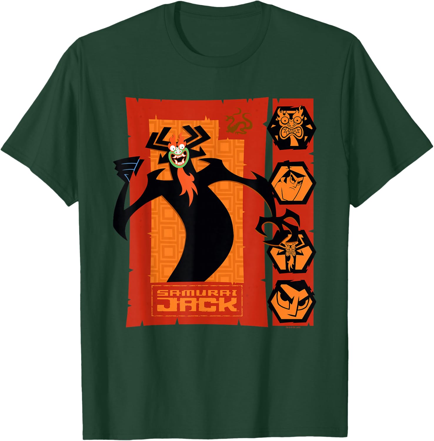 Samurai Jack Aku Close-Up Moods Cartoon T-Shirt - T-Shirt | Forest