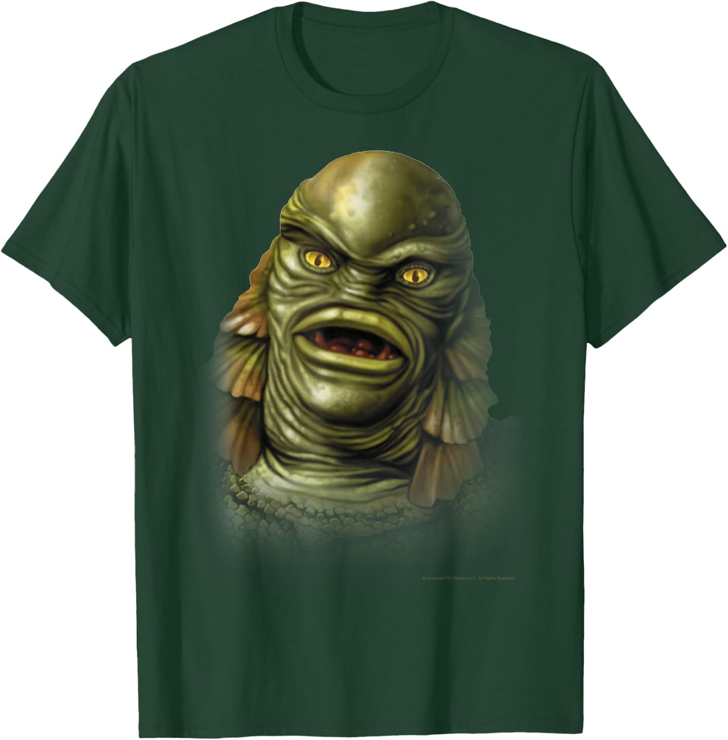 Universal Monsters Creature From The Black Lagoon Big Face T-Shirt - T-Shirt | Forest