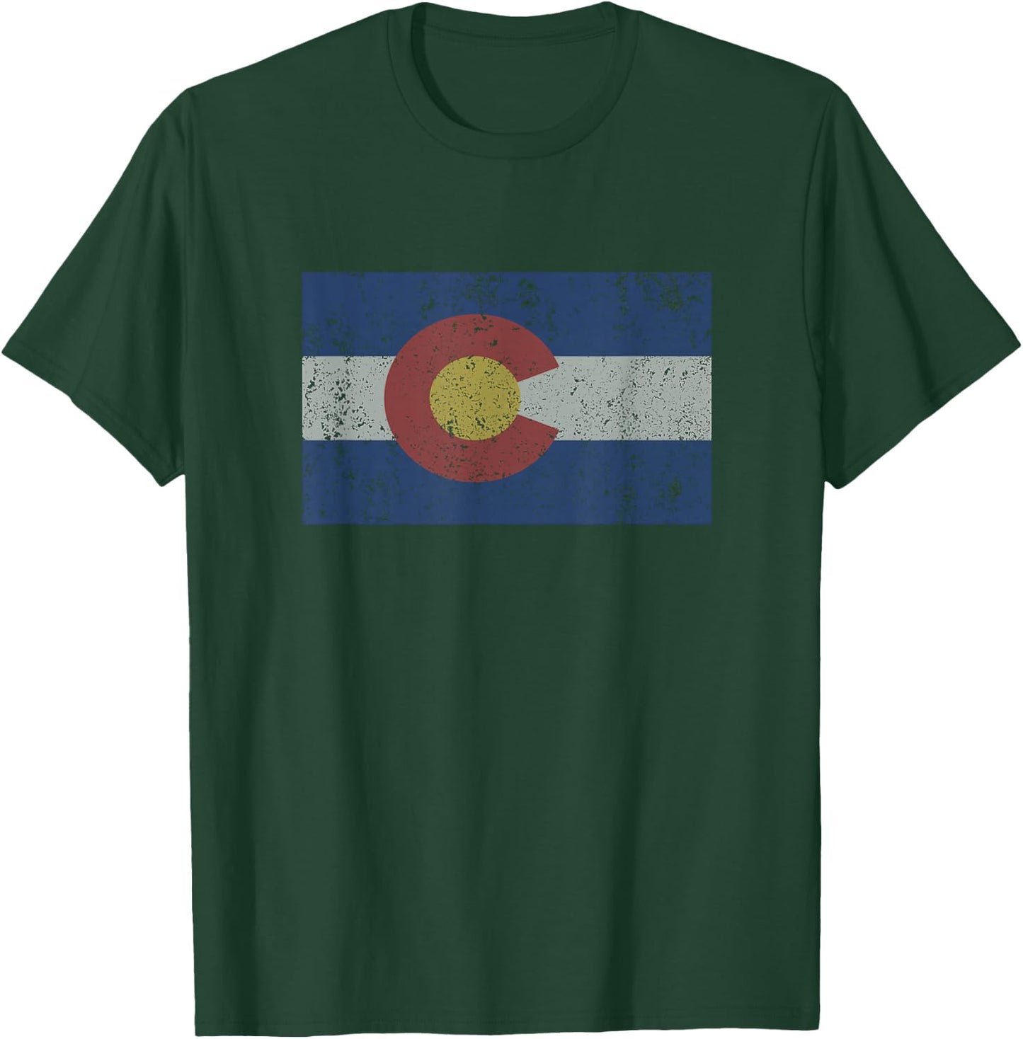 Colorado State Flag Denver Rocky Mountain Coloradan T-Shirt - T-Shirt | Forest