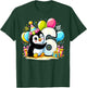Penguin 6th birthday boy girl 6 years old sixth six Penguin T-Shirt - T-Shirt | Forest