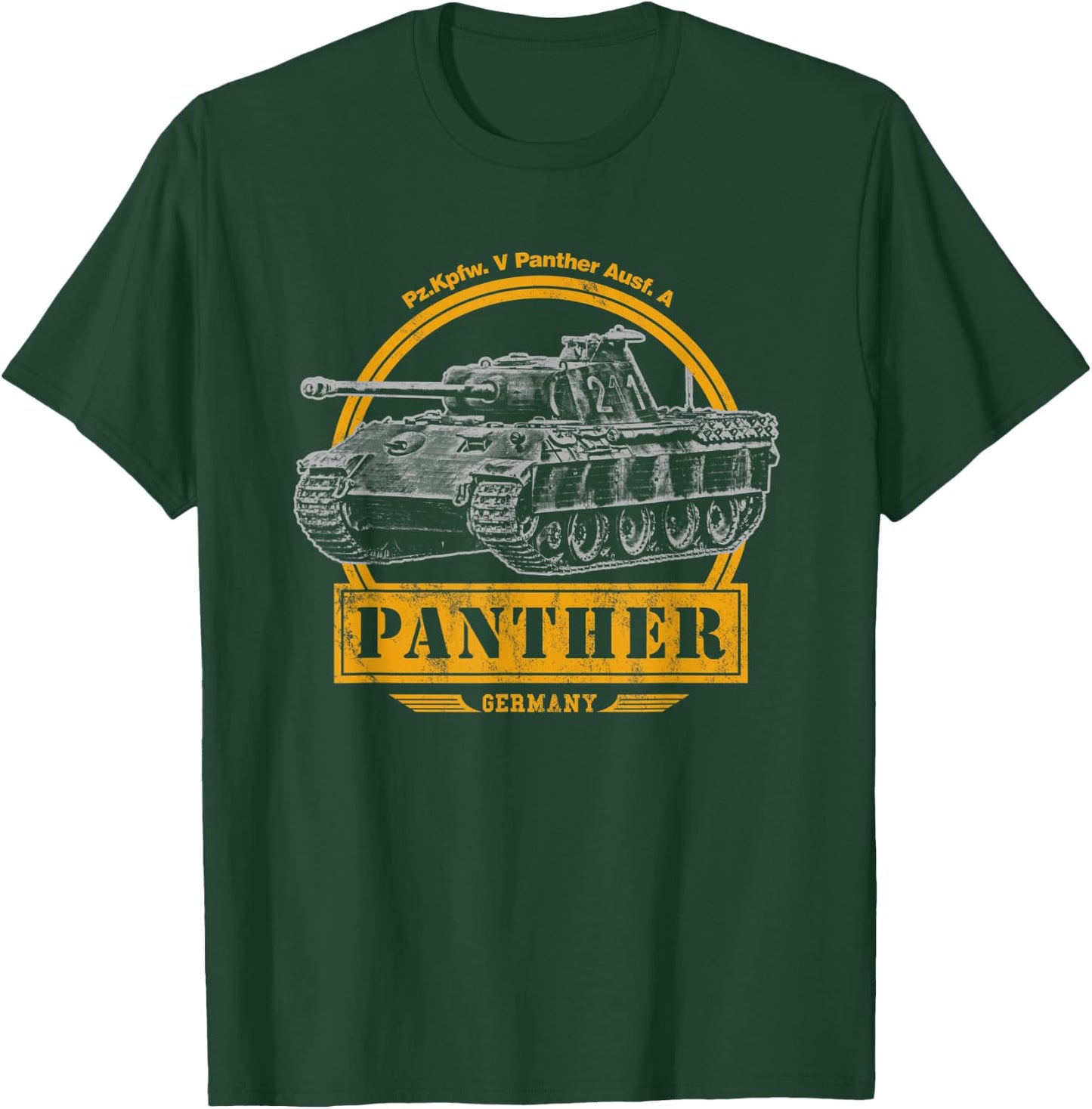 Panther Tank - Panzer V Panther T-Shirt - T-Shirt | Forest