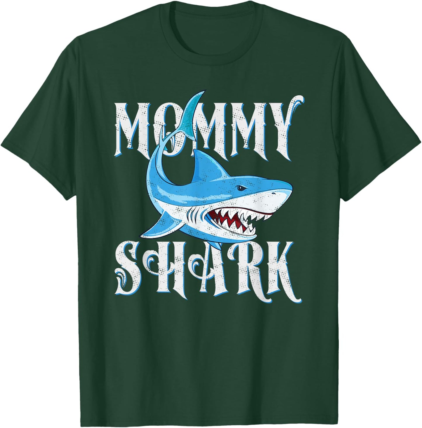 Mommy Shark Shirt, Funny Mom Matching Gift T-Shirt - T-Shirt | Forest