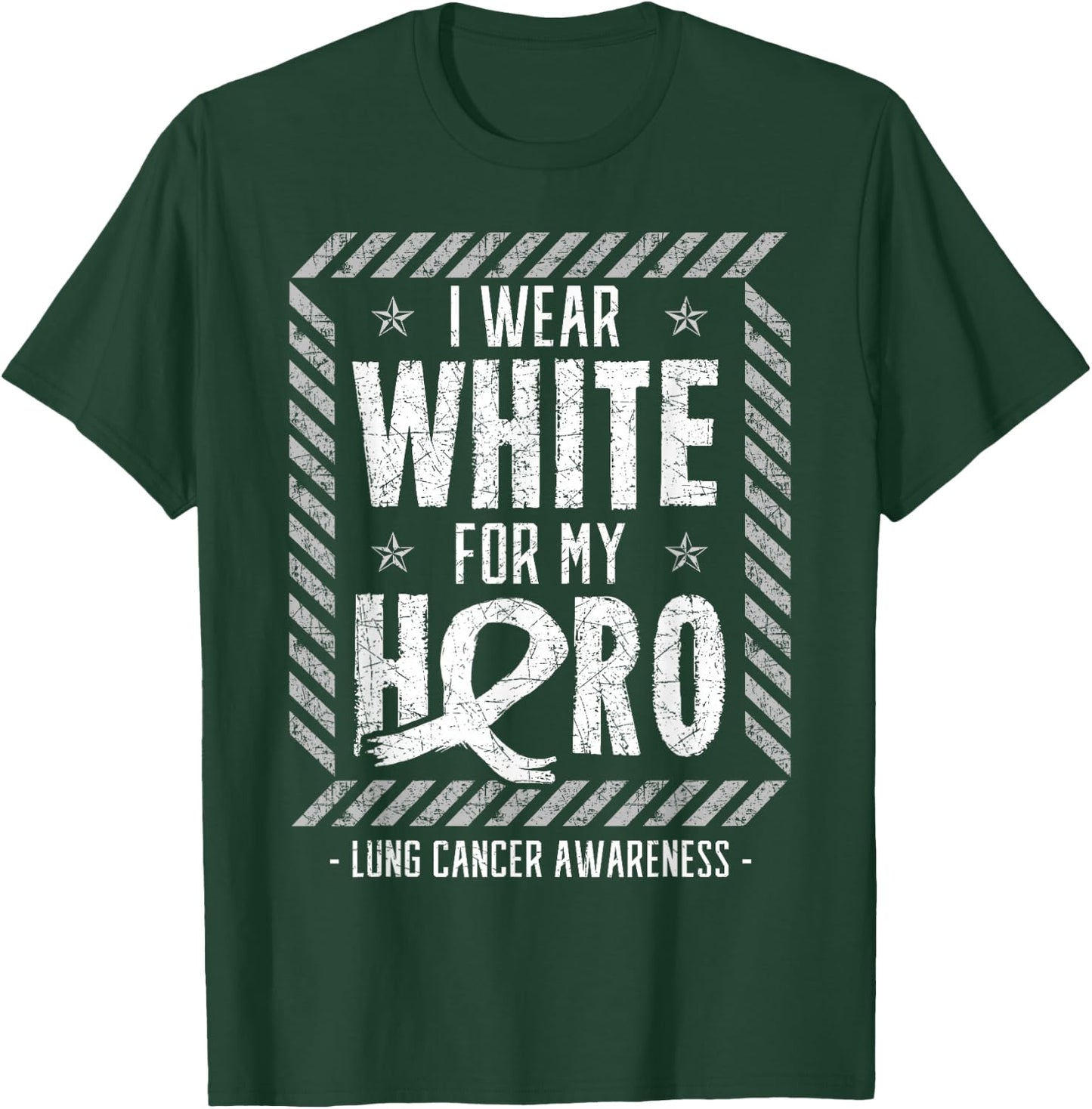 Lung Cancer Shirt Carcinoma Malignant Tumor Hero Chemo Gift T-Shirt - T-Shirt | Forest