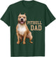 Pitbull Dad Pittie Dog Bully Pit Bull Papa Gift Fathers Day Women Kids T-Shirt - T-Shirt | Forest