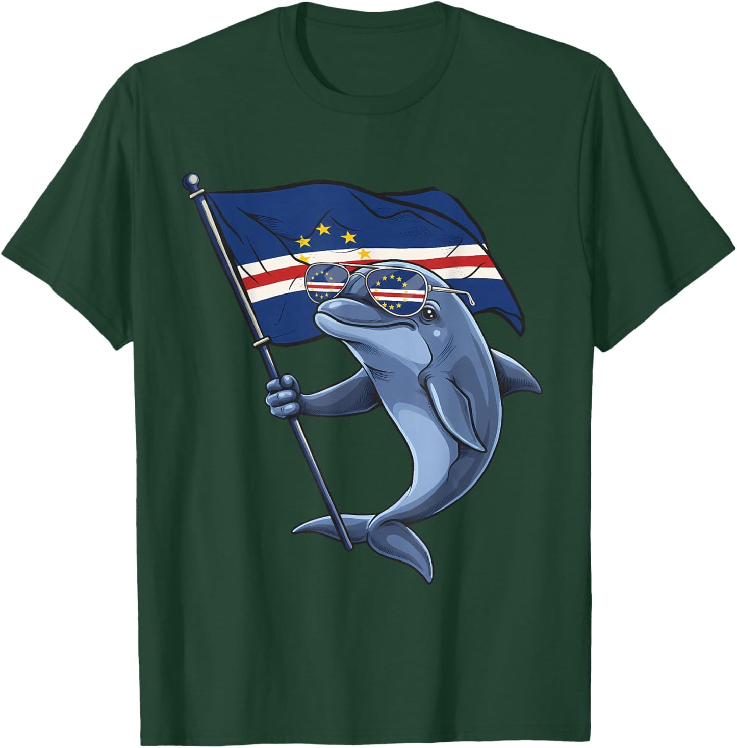 Cape Verde Flag Cape Verdean Roots Cabo Verde T-Shirt - T-Shirt | Forest