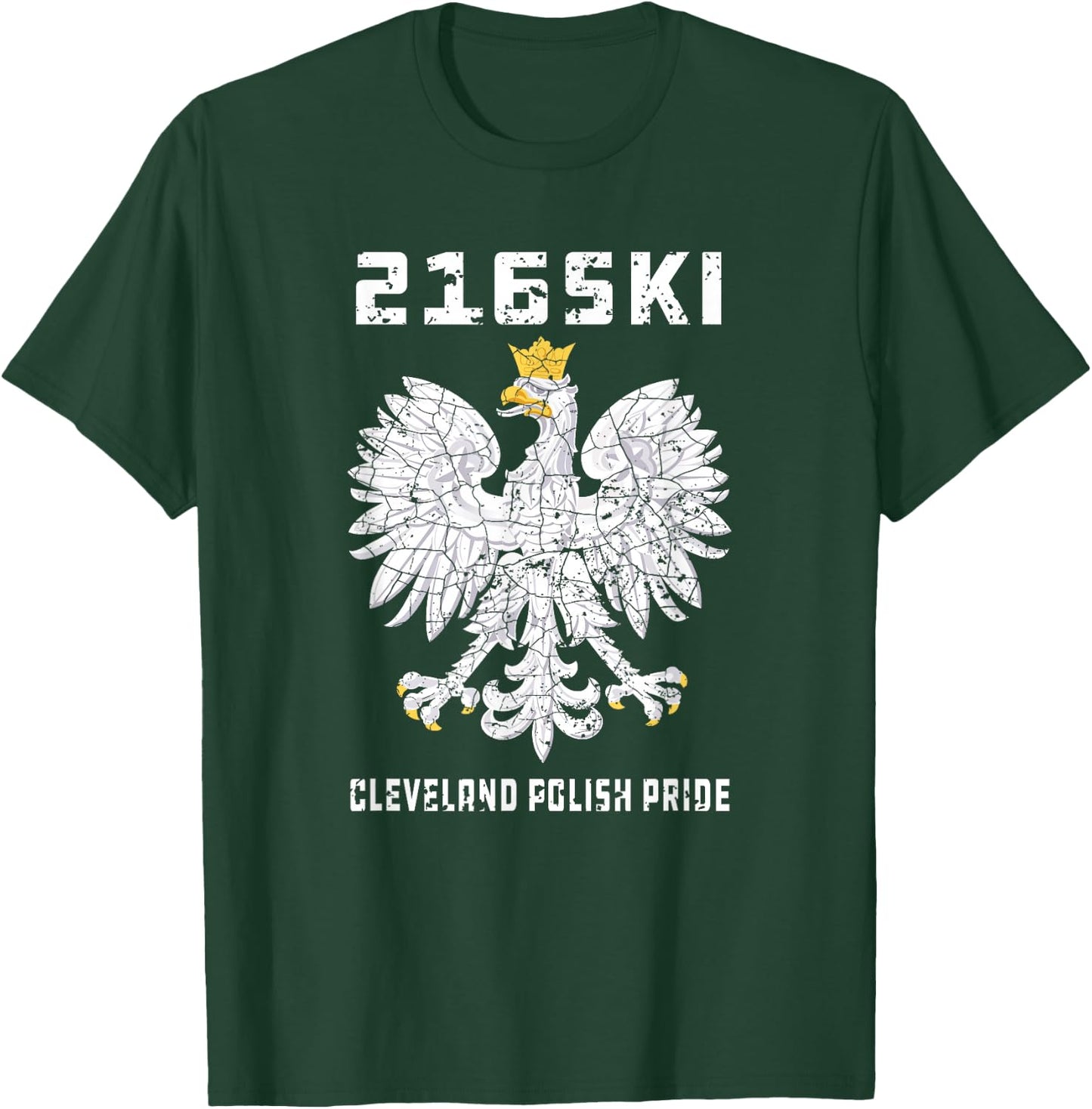 Cleveland Polish Pride 216SKI Dyngus Day Polska T-Shirt - T-Shirt | Forest