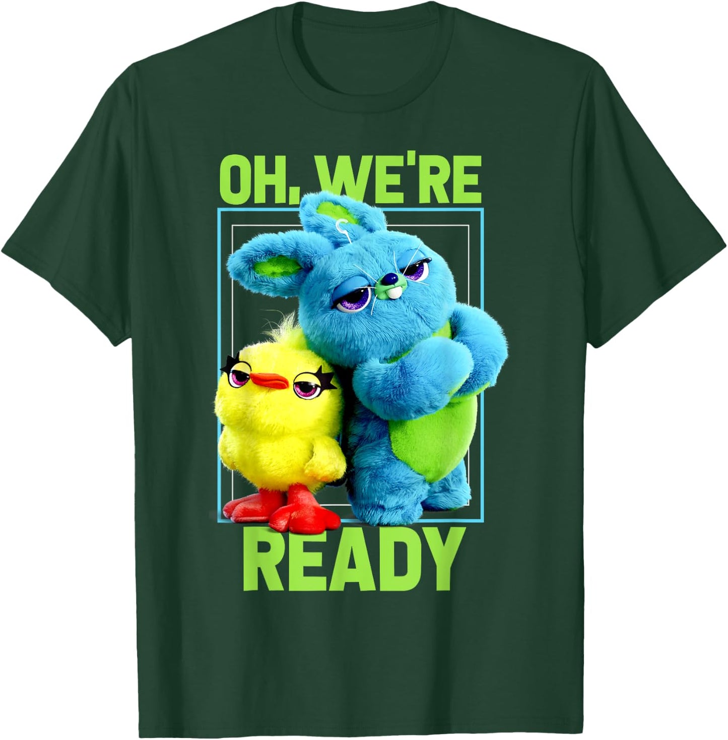 Pixar Toy Story 4 Ducky & Bunny Oh, We're Ready T-Shirt - T-Shirt | Forest