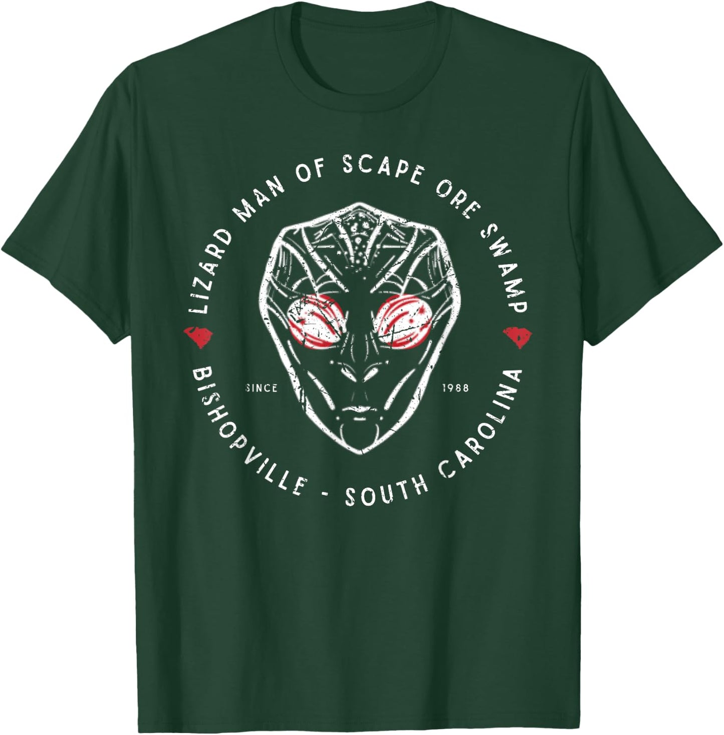 Lizard Man of Scape Ore Swamp Bishopville SC Famous Cryptid T-Shirt - T-Shirt | Forest