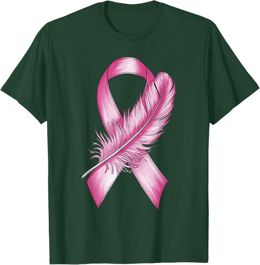 Pink Ribbon Breast Cancer Awareness T-Shirt - T-Shirt | Forest