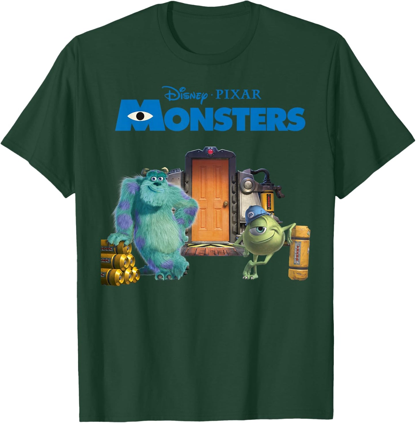 Disney Pixar Monsters, Inc Scream Factory Movie Poster T-Shirt - T-Shirt | Forest