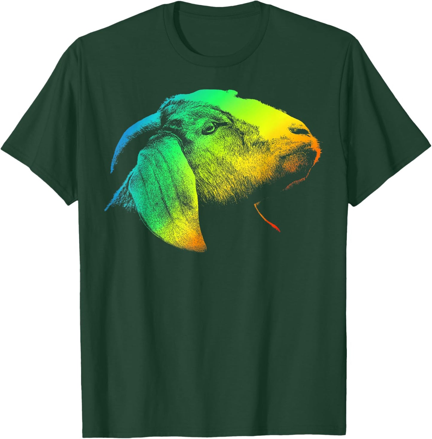 BOER GOAT Colorful Rainbow Retro T-Shirt - T-Shirt | Forest
