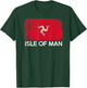 Manx Flag | Vintage Made In Isle of Man Gift T-Shirt - T-Shirt | Forest