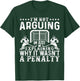 Hockey Player Arguing Gift Funny Ice Hockey T-Shirt - T-Shirt | Forest