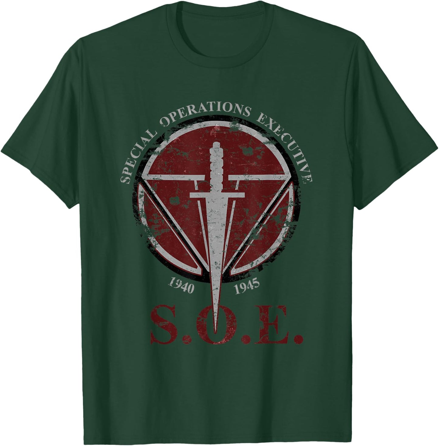 S.O.E. Special Operations Executive WWII British Vintage T-Shirt - T-Shirt | Forest