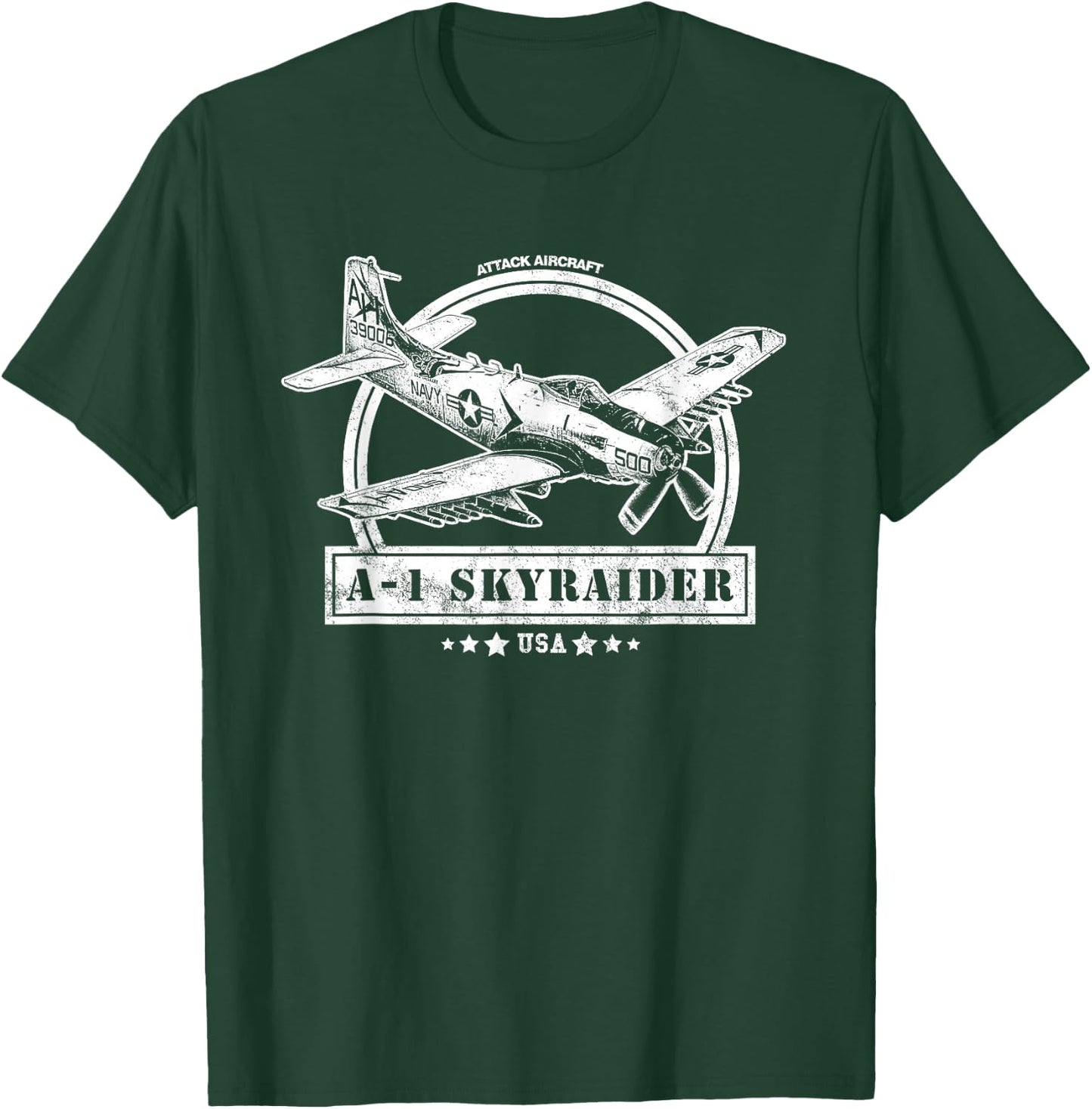 A-1 Skyraider Aircraft T-Shirt - T-Shirt | Forest