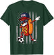 Hot Dog Dabbing Funny Soccer Boys Girls Kids Men & Women T-Shirt - T-Shirt | Forest