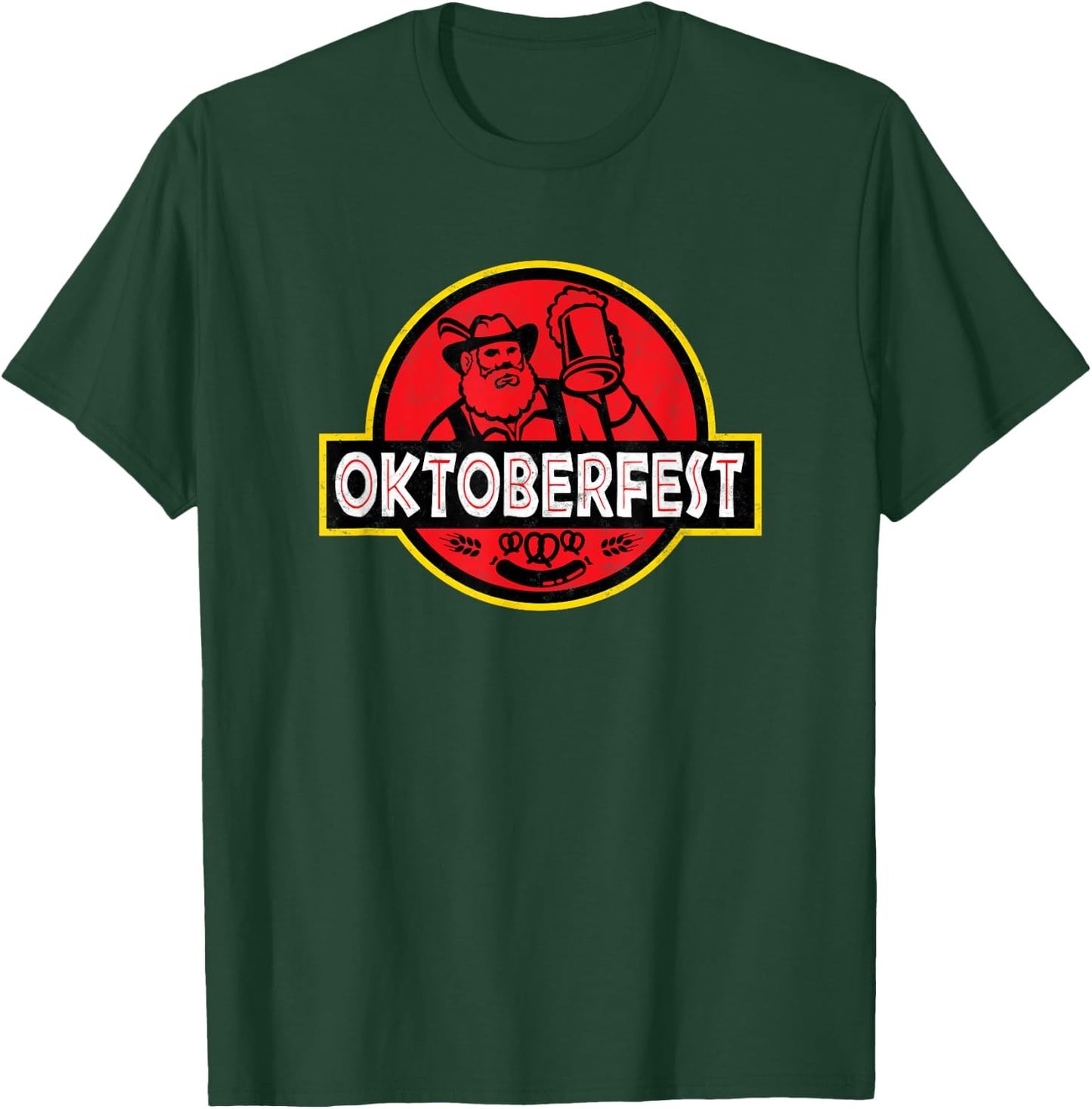 Prost Bavarian Man Oktoberfest Festival T-Shirt - T-Shirt | Forest