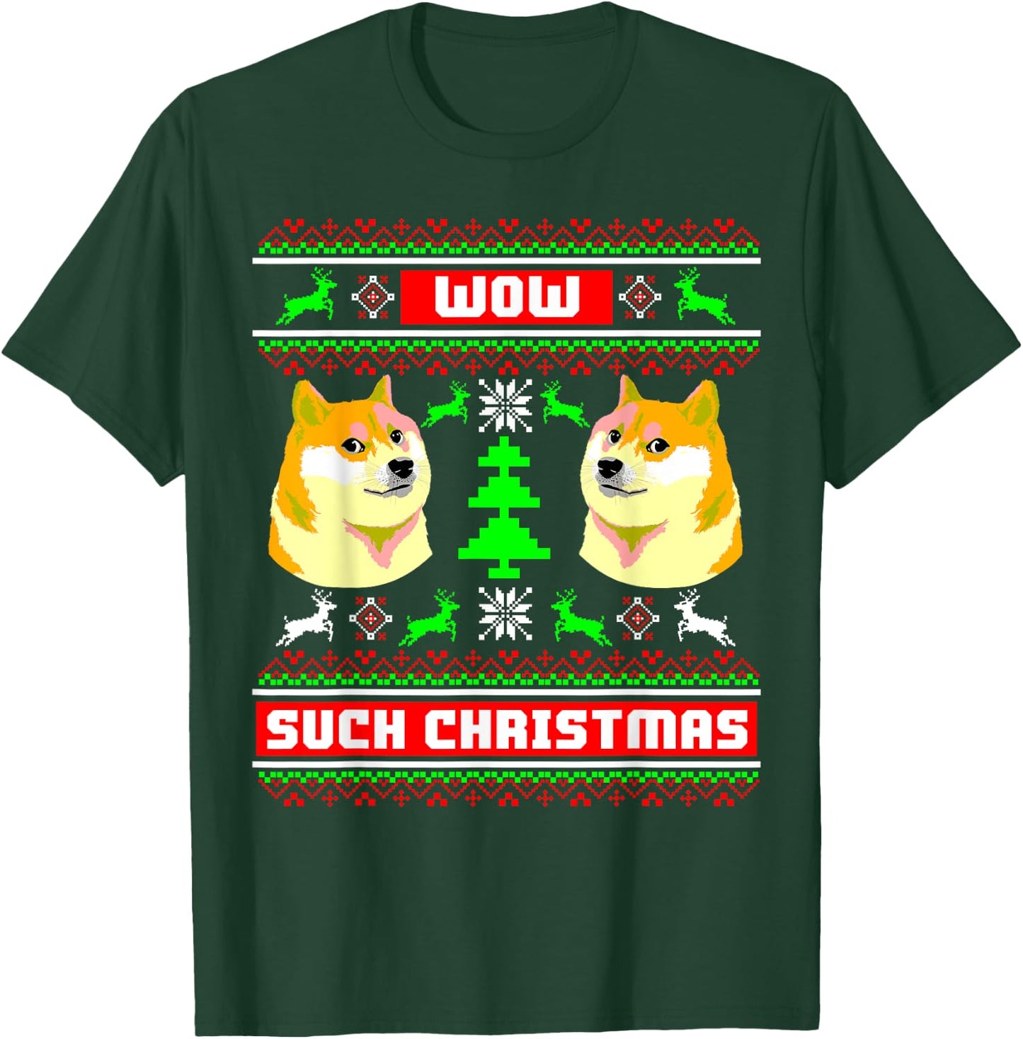 Doge Meme Funny Doge shirt Dog Ugly Christmas T-Shirt - T-Shirt | Forest