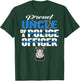 Proud Uncle Of A Police Officer - Thin Blue Line Cop Family T-Shirt - T-Shirt | Forest