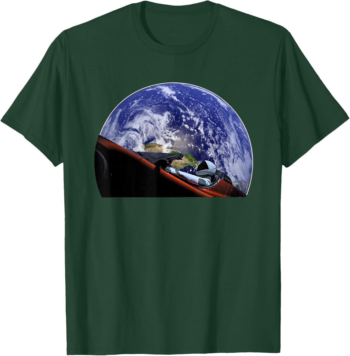 Starman Space and Mars Exploration T Shirt T-Shirt - T-Shirt | Forest