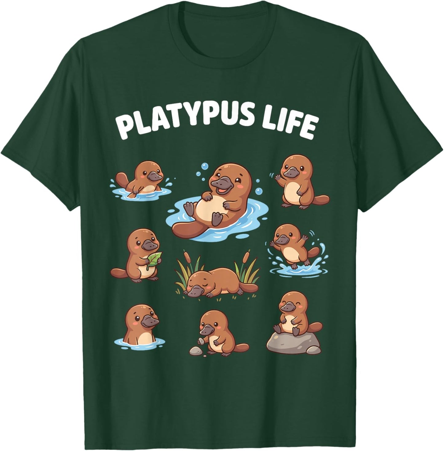 Platypus Life Funny Platypus Humor Women Kids T-Shirt - T-Shirt | Forest