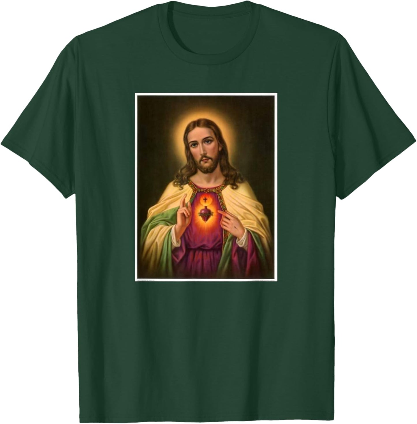 Sacred Heart of Jesus T-Shirt - T-Shirt | Forest