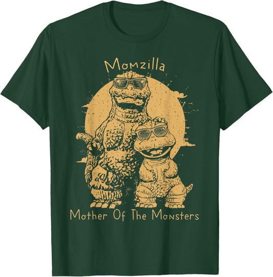 Vintage Momzilla Funny Mother of The Monsters Mother's Day T-Shirt - T-Shirt | Forest