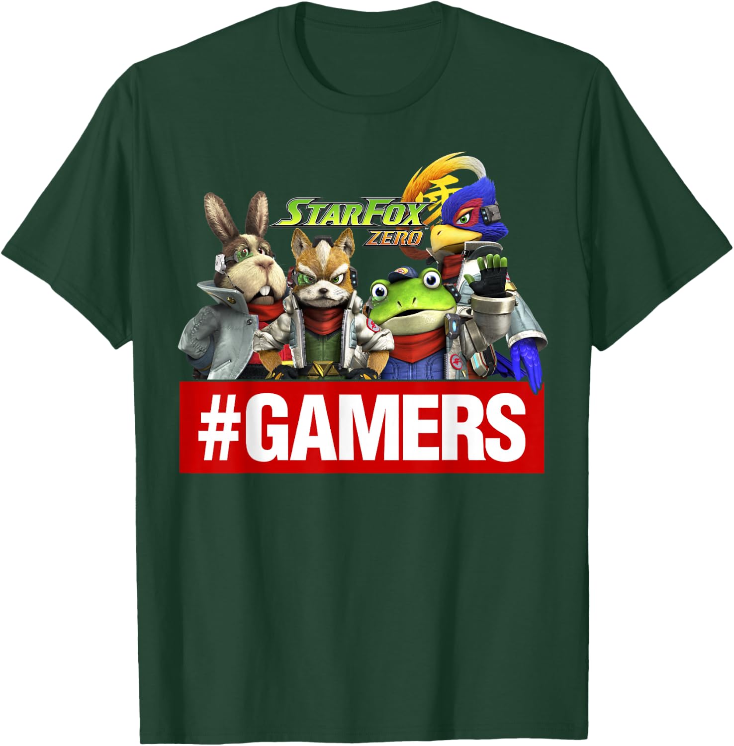 Nintendo Star Fox Zero Gamers Group Shot Graphic T-Shirt - T-Shirt | Forest