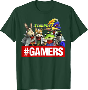 Nintendo Star Fox Zero Gamers Group Shot Graphic T-Shirt - T-Shirt | Forest