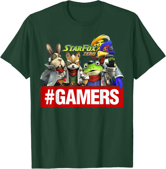 Nintendo Star Fox Zero Gamers Group Shot Graphic T-Shirt - T-Shirt | Forest
