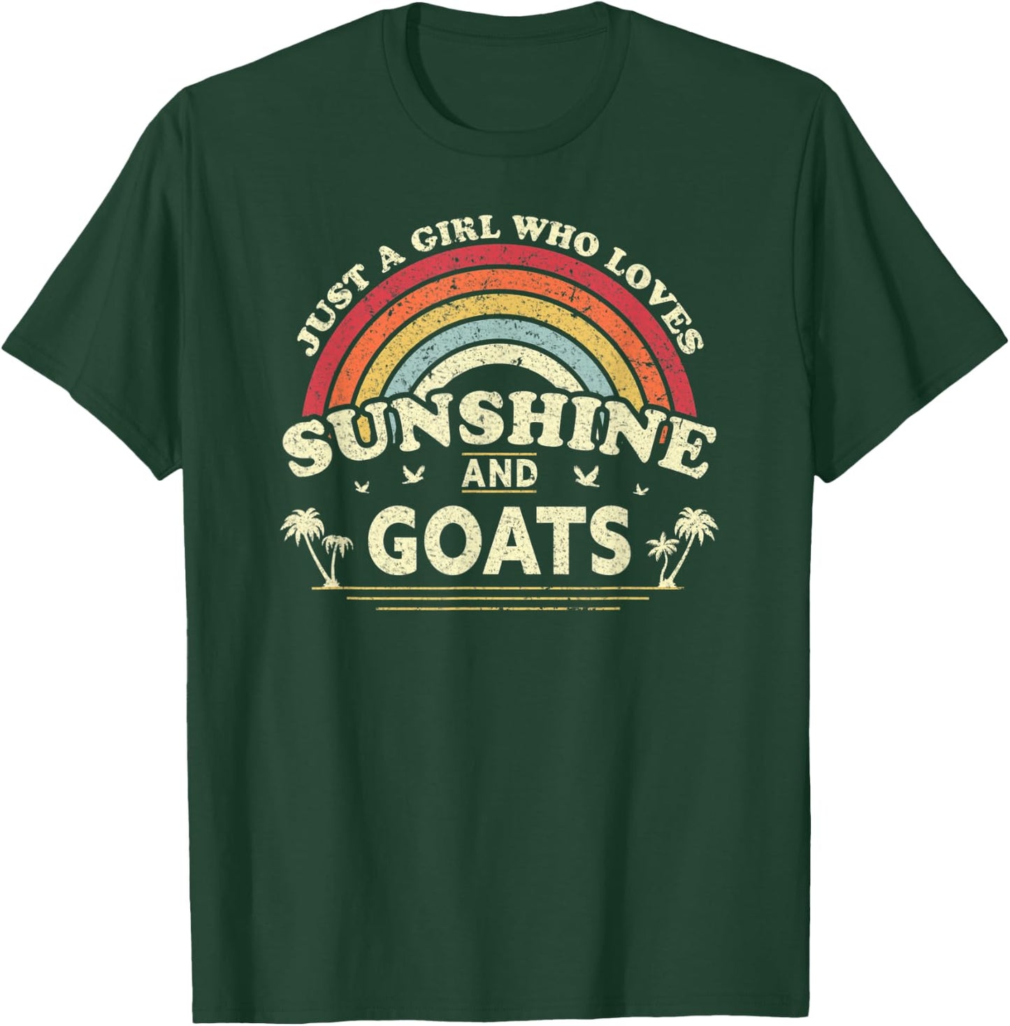 Goat Shirt. Just A Girl Who Loves Sunshine And Goats T-Shirt - T-Shirt | Forest