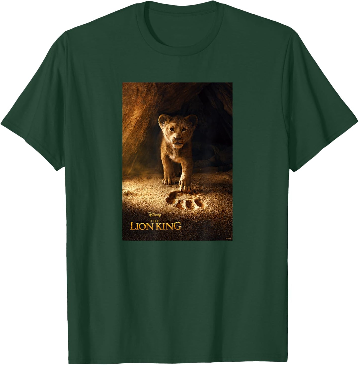Disney The Lion King Simba Paw Live Action Poster T-Shirt - T-Shirt | Forest