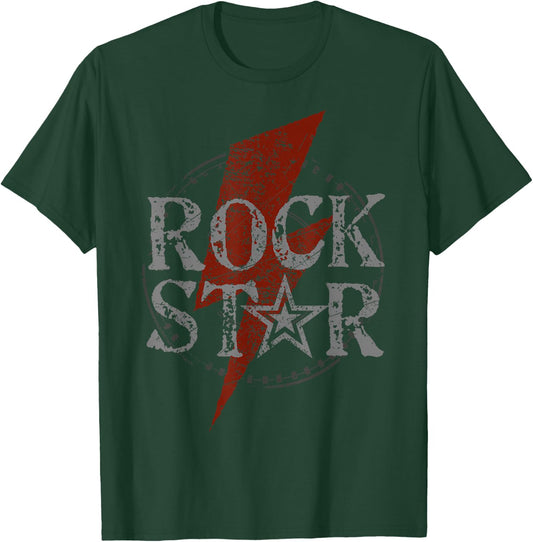Rock Star Music Fan Gift graphic Rock N Roll Star T-Shirt - T-Shirt | Forest
