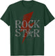 Rock Star Music Fan Gift graphic Rock N Roll Star T-Shirt - T-Shirt | Forest
