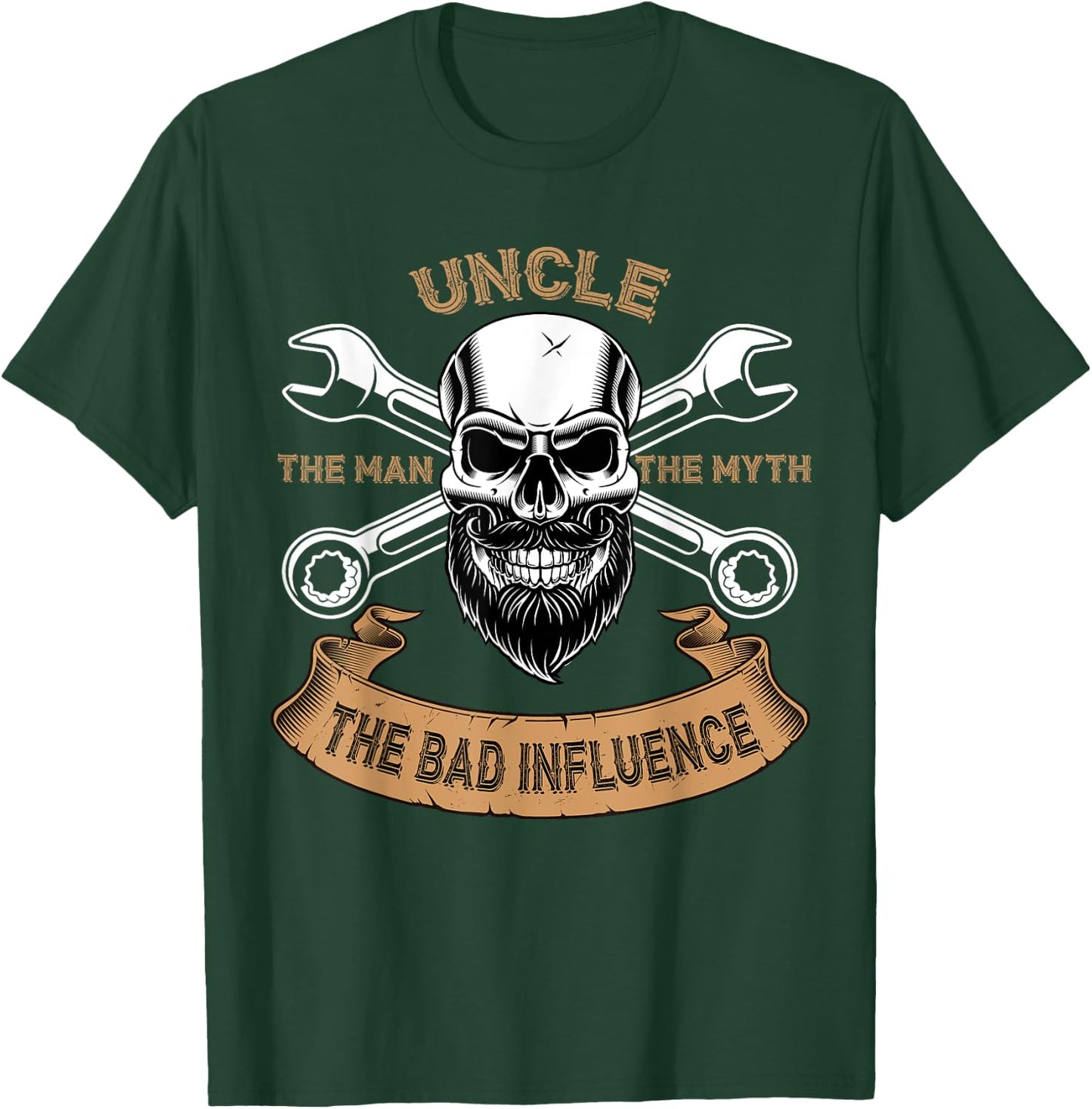 Uncle The Man The Myth The Bad Influence Funny Uncle Shirt T-Shirt - T-Shirt | Forest