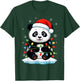 Christmas Lights Funny Panda T-Shirt - T-Shirt | Forest