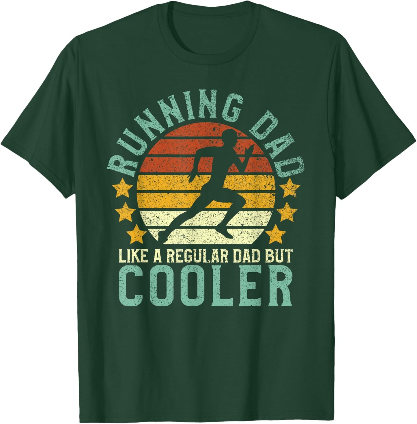 Running Dad | Funny Marathon Runner T-Shirt - T-Shirt | Forest