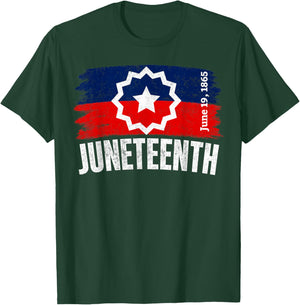 Juneteenth Flag Shirts Men Women T-Shirt - T-Shirt | Forest
