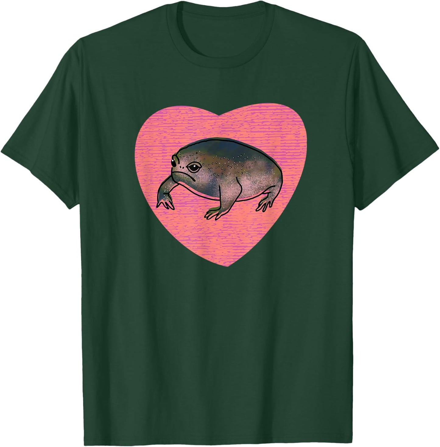 Cute Black Desert Rain Frog Love Heart T-Shirt - T-Shirt | Forest