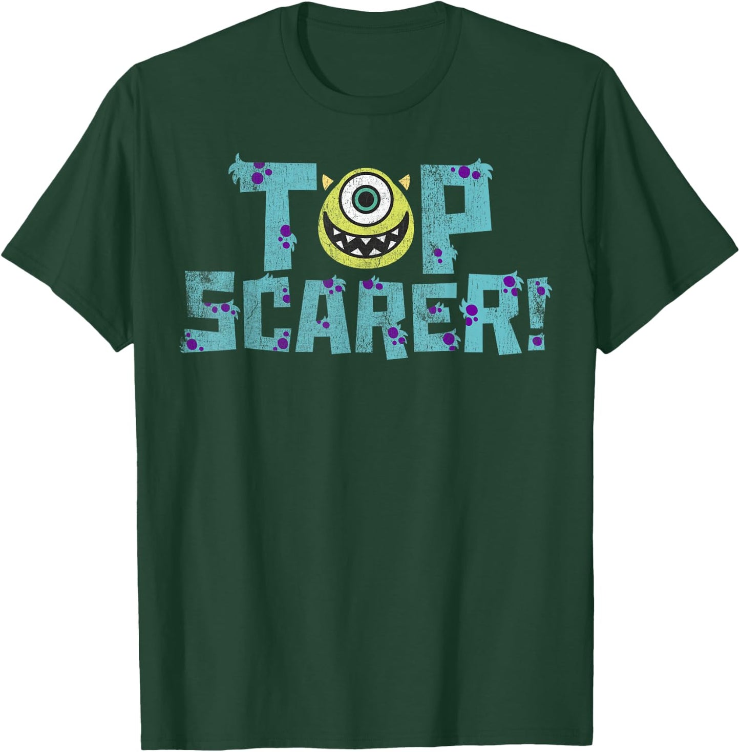 Disney Pixar Monsters Inc. Mike Wazowski Top Scarer T-Shirt - T-Shirt | Forest