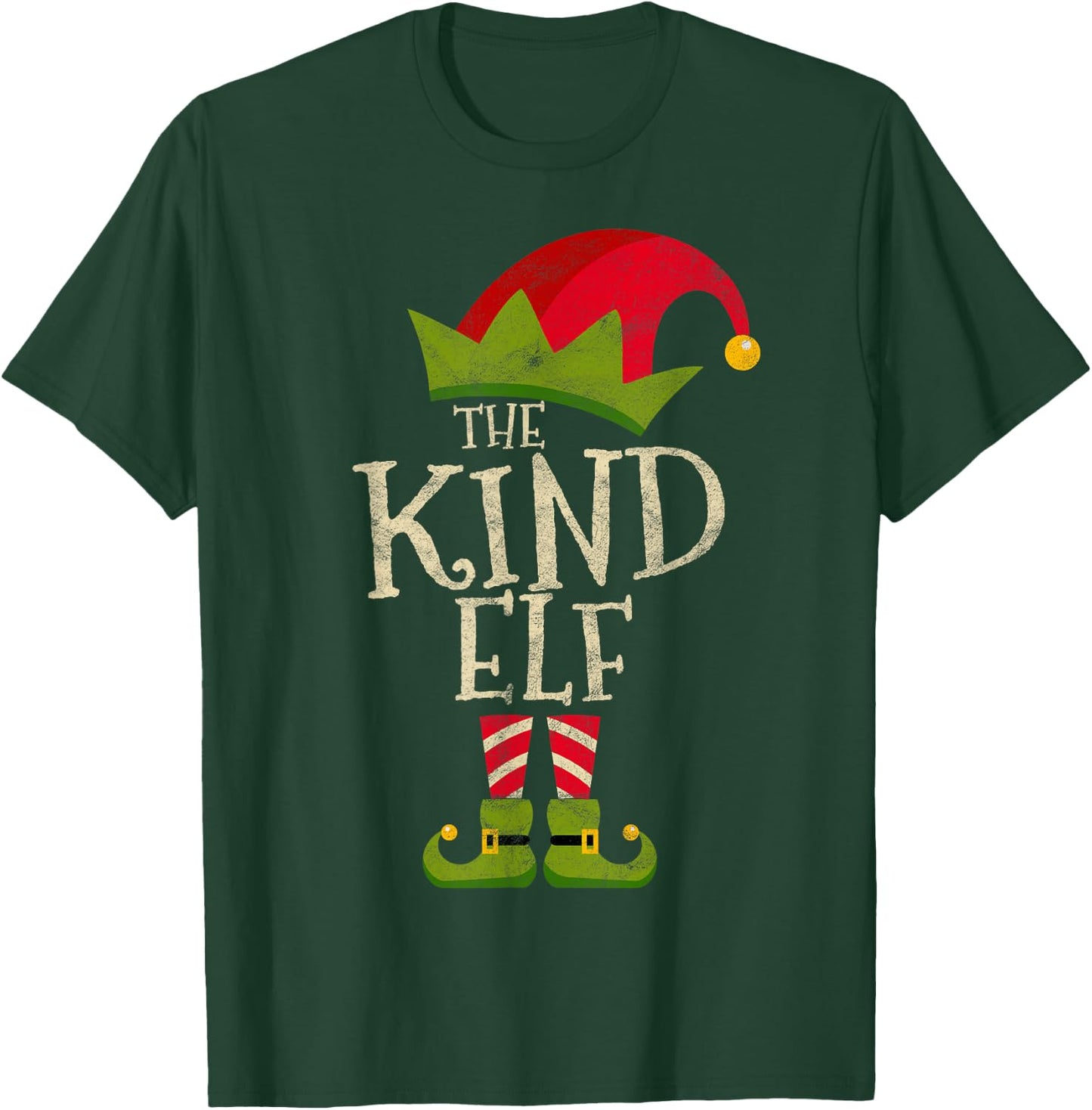 Easy The Kind Elf Xmas Costume Family Group Gift Christmas T-Shirt - T-Shirt | Forest