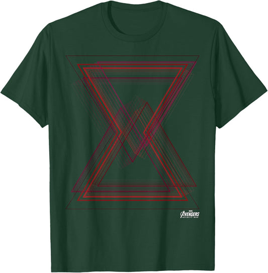 Marvel Avengers Infinity War Black Widow Geo Logo T-Shirt - T-Shirt | Forest