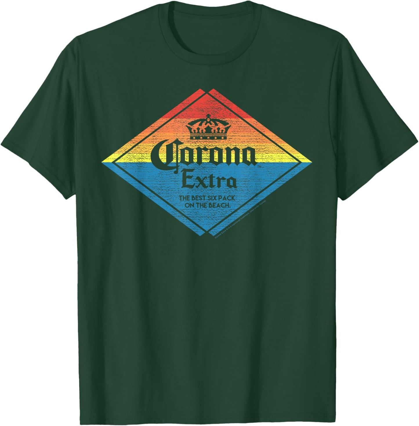 Officially Licensed Corona Extra Beach Triangle T-Shirt - T-Shirt | Forest