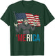 4th Of July Bigfoot Rocker Merica American Boys Kids Men T-Shirt - T-Shirt | Forest