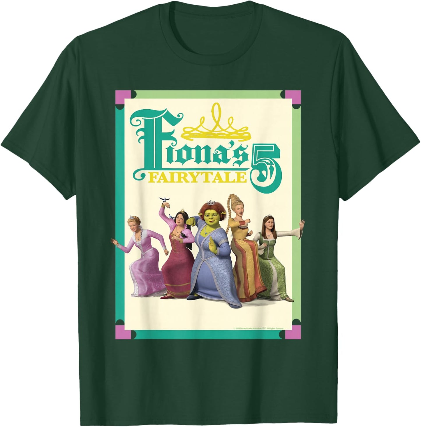Shrek The Third Princess Fiona's Fairytale 5 Group T-Shirt - T-Shirt | Forest