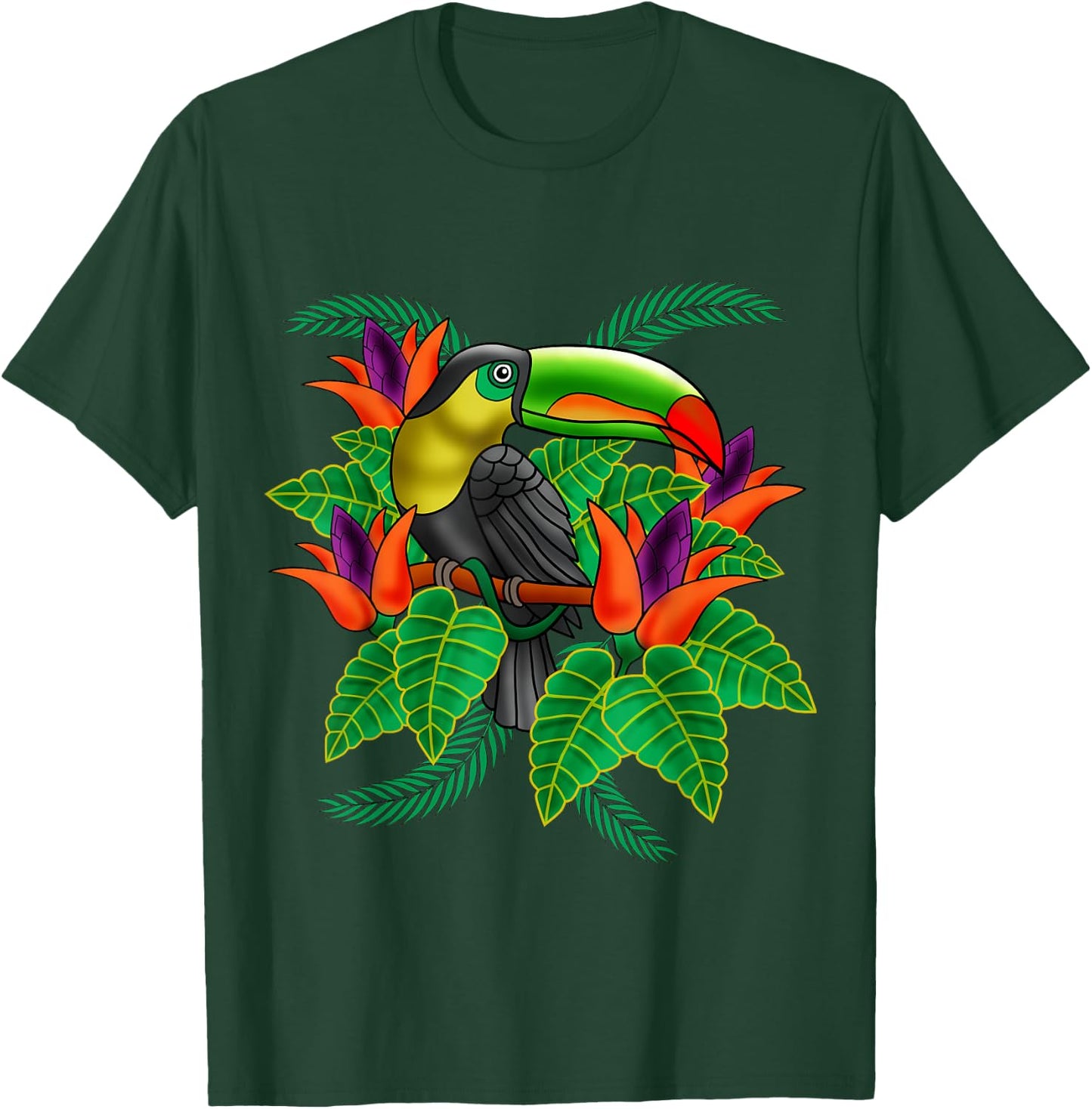 Toucan Tucan Funny Tropical Bird Cool Animal Gift T-Shirt - T-Shirt | Forest