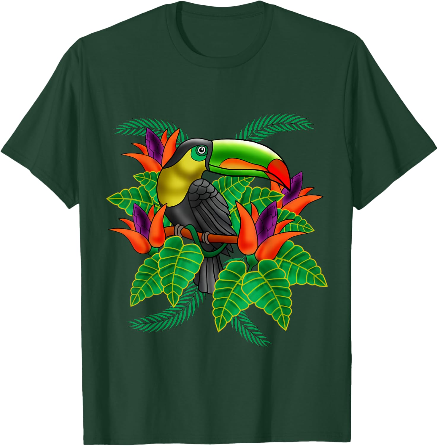 Toucan Tucan Funny Tropical Bird Cool Animal Gift T-Shirt - T-Shirt | Forest